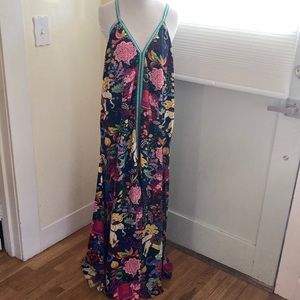 Tropical beach cover up/caftan